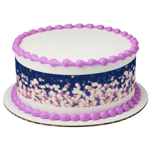 Champagne Shimmer PhotoCake® Edible Image® Strips