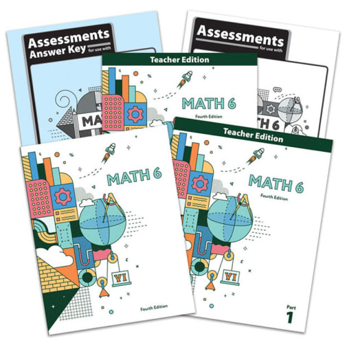 BJU Press Math 6 Home School Kit 4th Edition