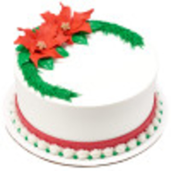 White and Red Poinsettias Gum Paste Flowers