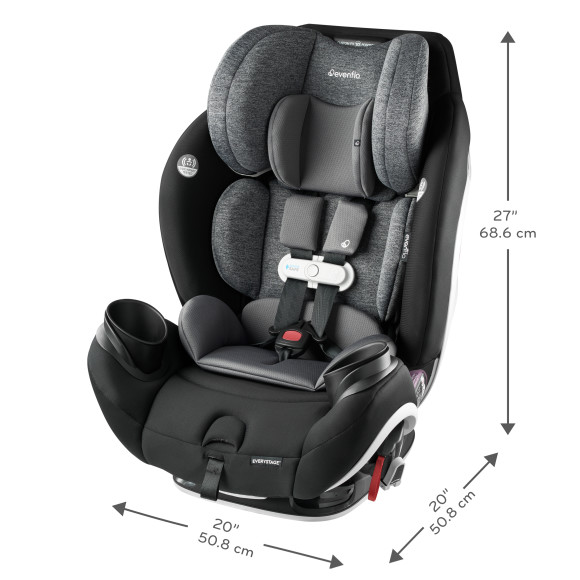 EveryStage All-In-One Convertible Car Seat with SensorSafe + Easy Click Install Specifications