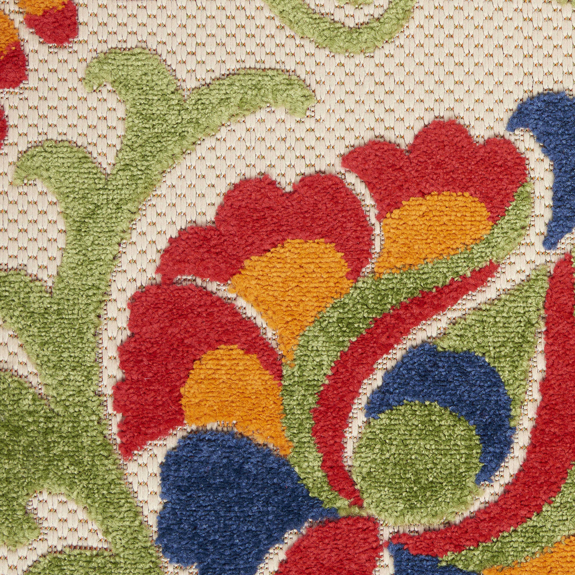 Nourison Aloha 7'10" x 10'6" Multicolor Farmhouse Rug