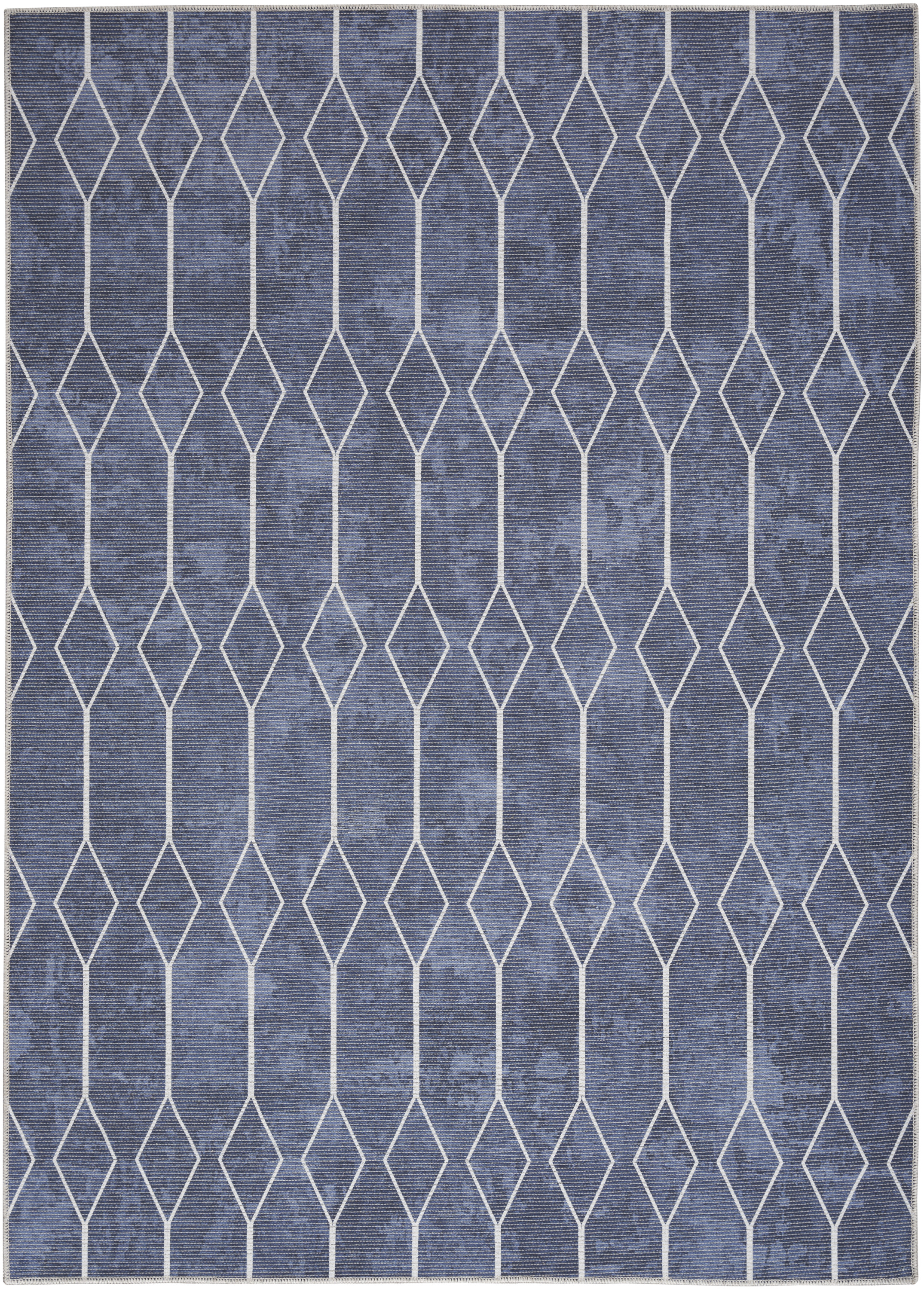 Nourison New Concept Washables 4' x 6' Navy Modern Indoor Rug