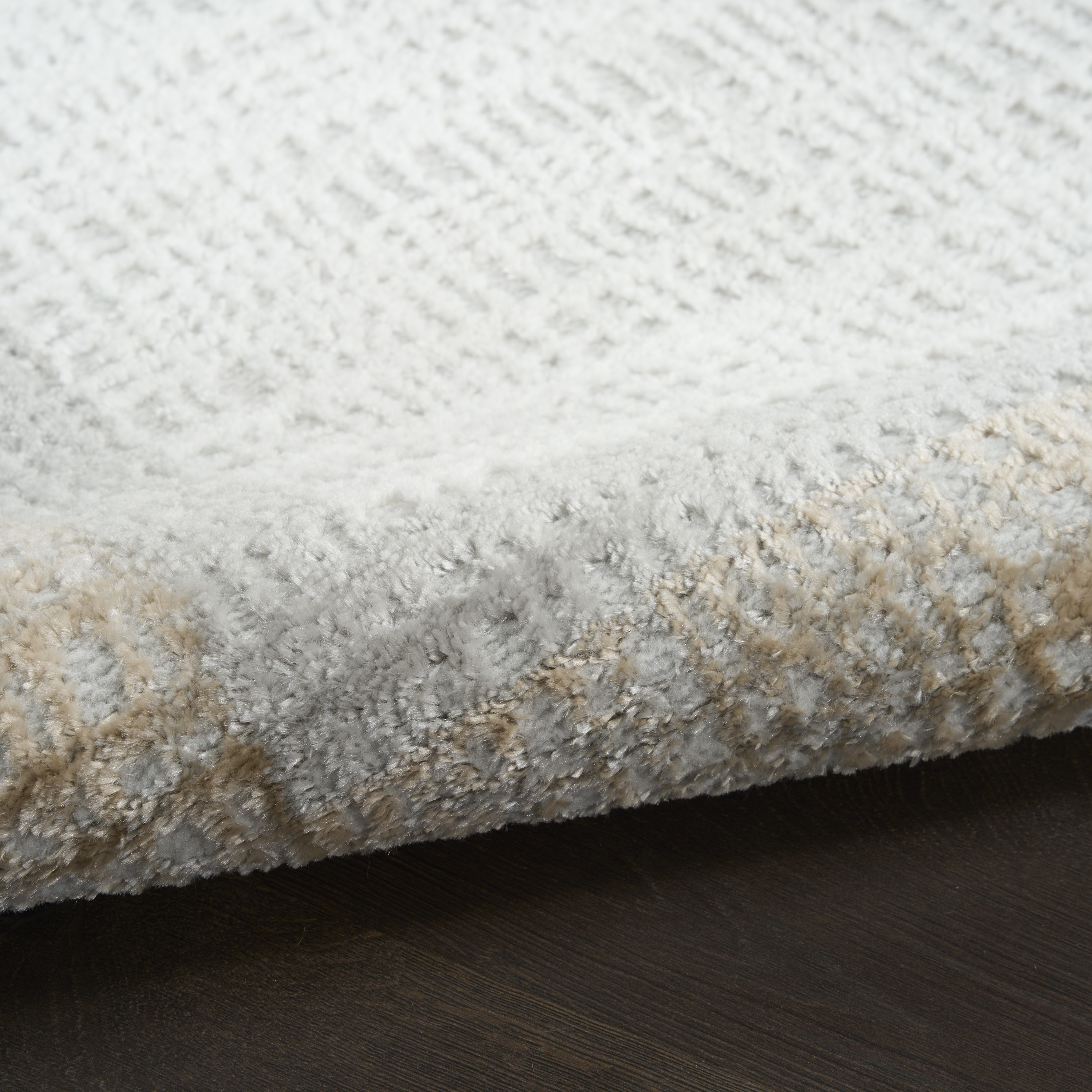 Nourison Dekor 5'3" x 7' Grey Modern Indoor Rug