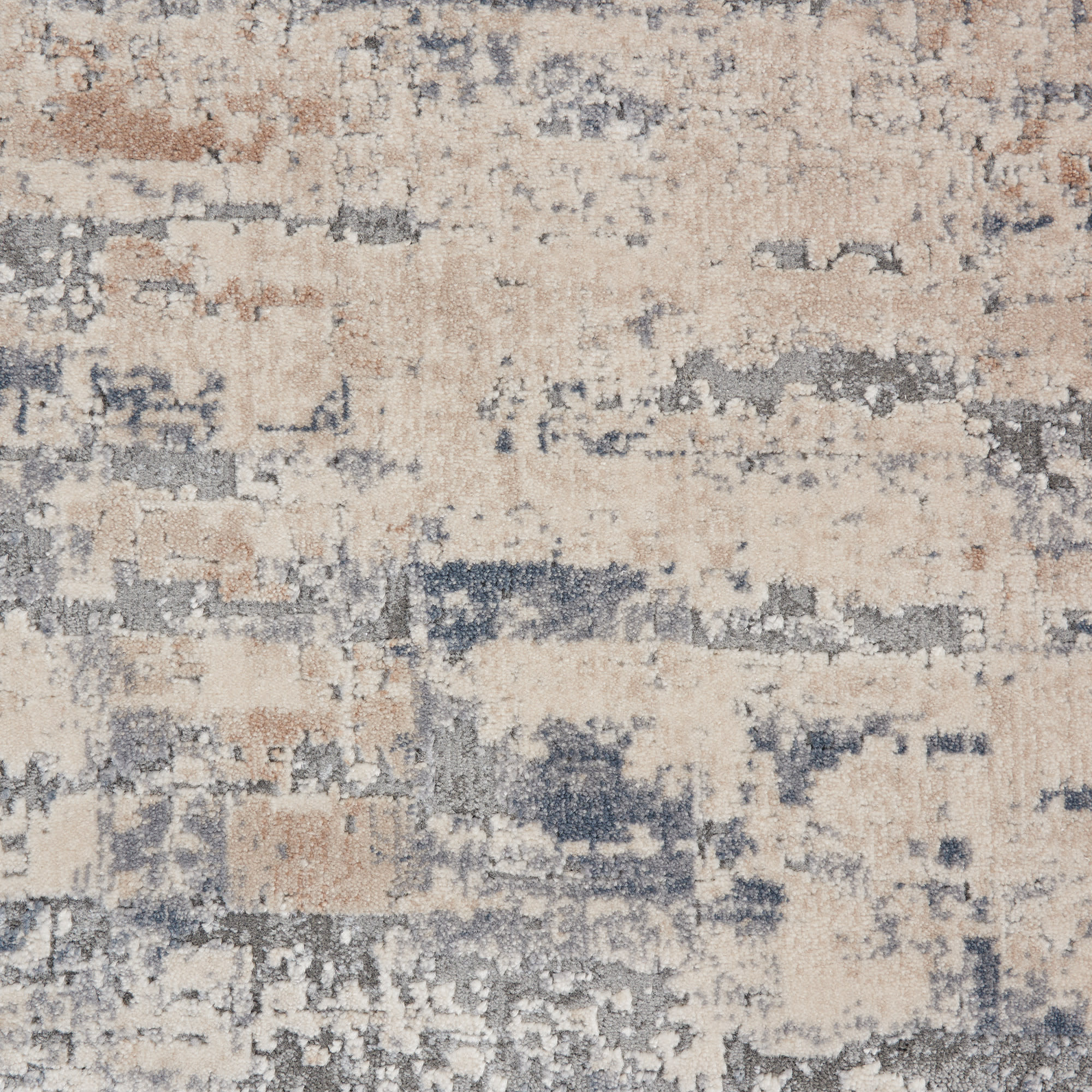 Nourison Rustic Textures 2'2" x 7'6" Beige Grey Modern Indoor Rug
