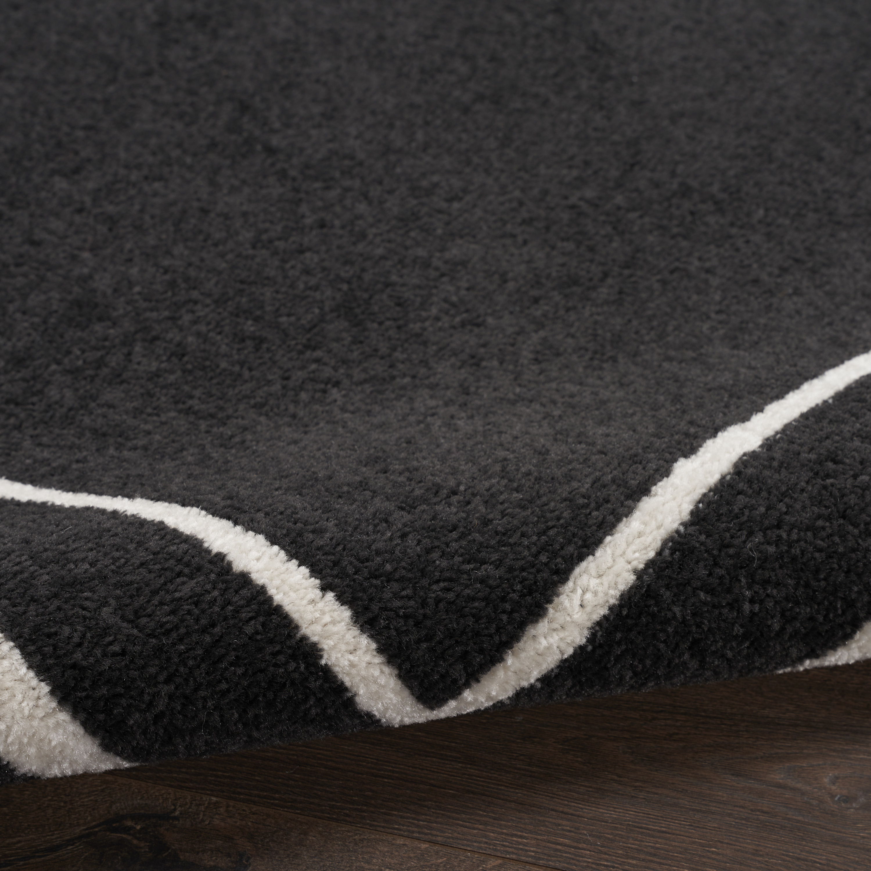 Nourison Nourison Essentials 8' x 10' Black Ivory Contemporary Rug
