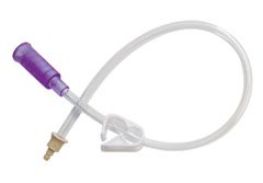 AMT Mini Classic Straight Connector with Bolus Adapter, 12 Inch