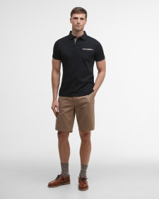 Corpatch Tailored Short-Sleeved Polo Shirt Black