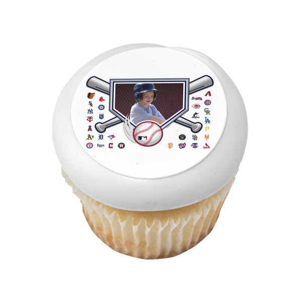 MLB® Baseball Diamond PhotoCake® Edible Image® Frame