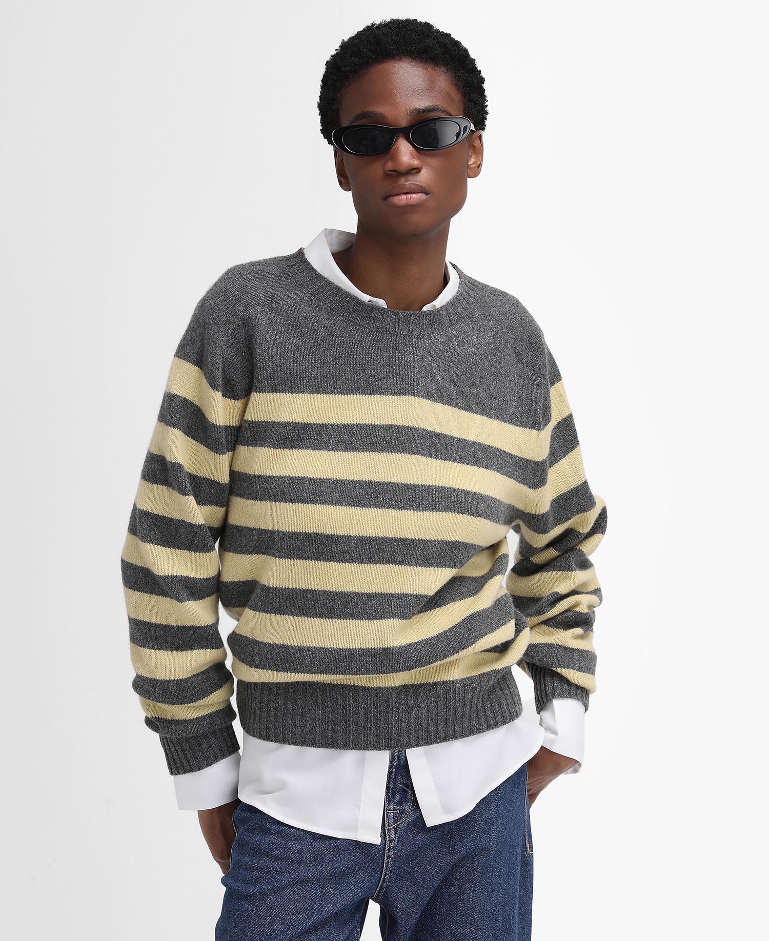 Barbour The Edit by Alexa Dominic Striped Crew Neck Jumper image number 0