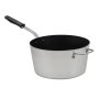 10-quart Wear-Ever® tapered aluminum saucepan with SteelCoat x3™ nonstick coating and silicone handle