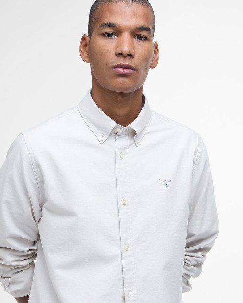 Oxford Tailored Long-Sleeved Shirt Oatmeal
