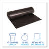Boardwalk,  LLDPE Liner, 45 gal Capacity, 40 in Wide, 46 in High, 1.6 Mils Thick, Black