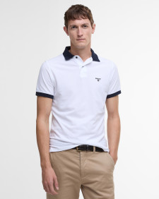 Lynmouth Tipped Polo Shirt Classic White