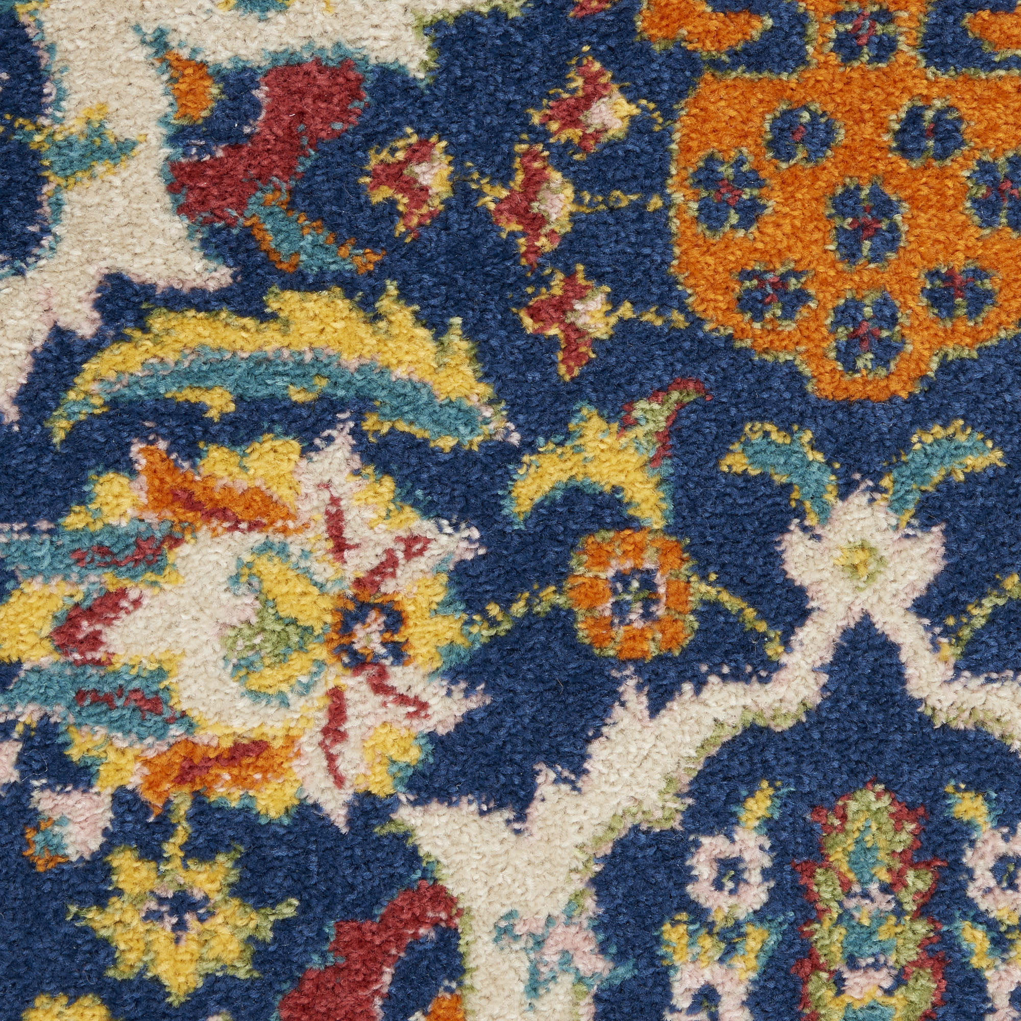 Nourison Allur 5'3" x 7'3" Navy Multicolor Bohemian Indoor Rug
