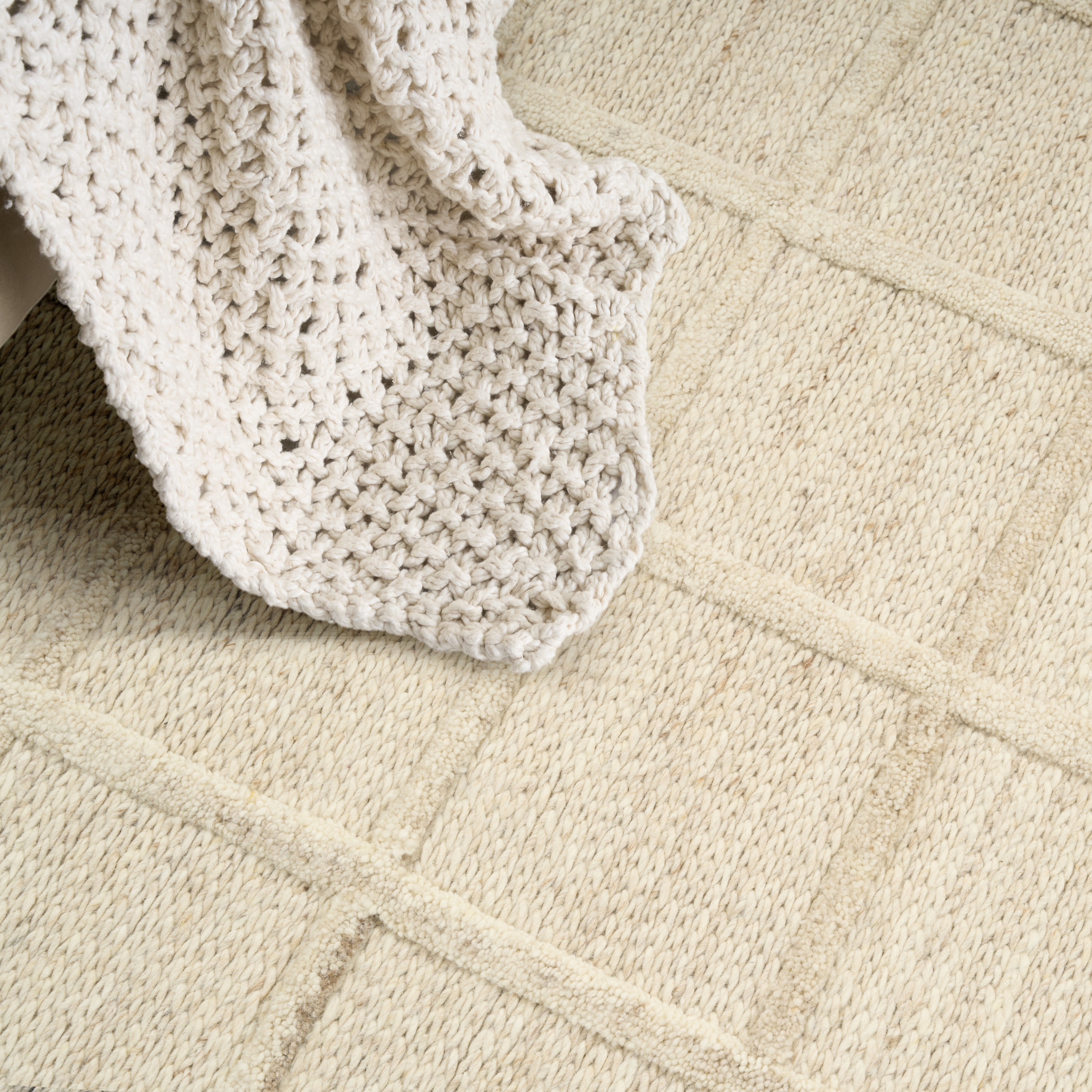 DKNY Pure Framework 8' x 10' Sand Modern Indoor Rug