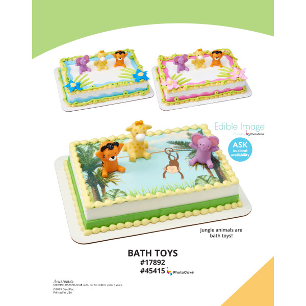 Bath Toys The Magic of Cakes® PhotoCake® Enhanced Background and Icing Page