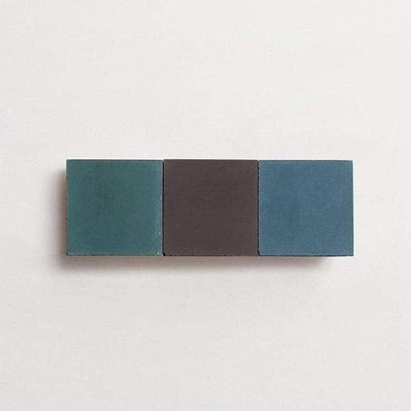 cement: mythology checkerboard | foxglove | grande | matte | trio | mallard, forest, + charcoal | sample 