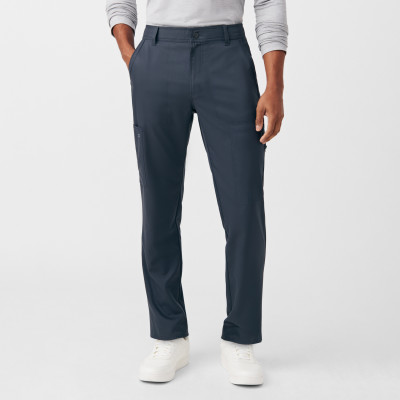 White Cross VIBE WB446 Men&#8216;s 7 Pocket Fade Resistant Cargo Scrub Pants with Button Fly and Belt Loops-White Cross