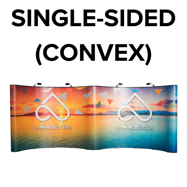 Single-Sided (Back Convex Side & End Caps Printed) Graphics