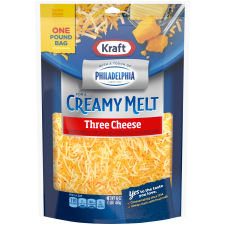 Kraft Three Cheese with a Touch of Philadelphia Shredded Natural Cheese 16 oz Pouch