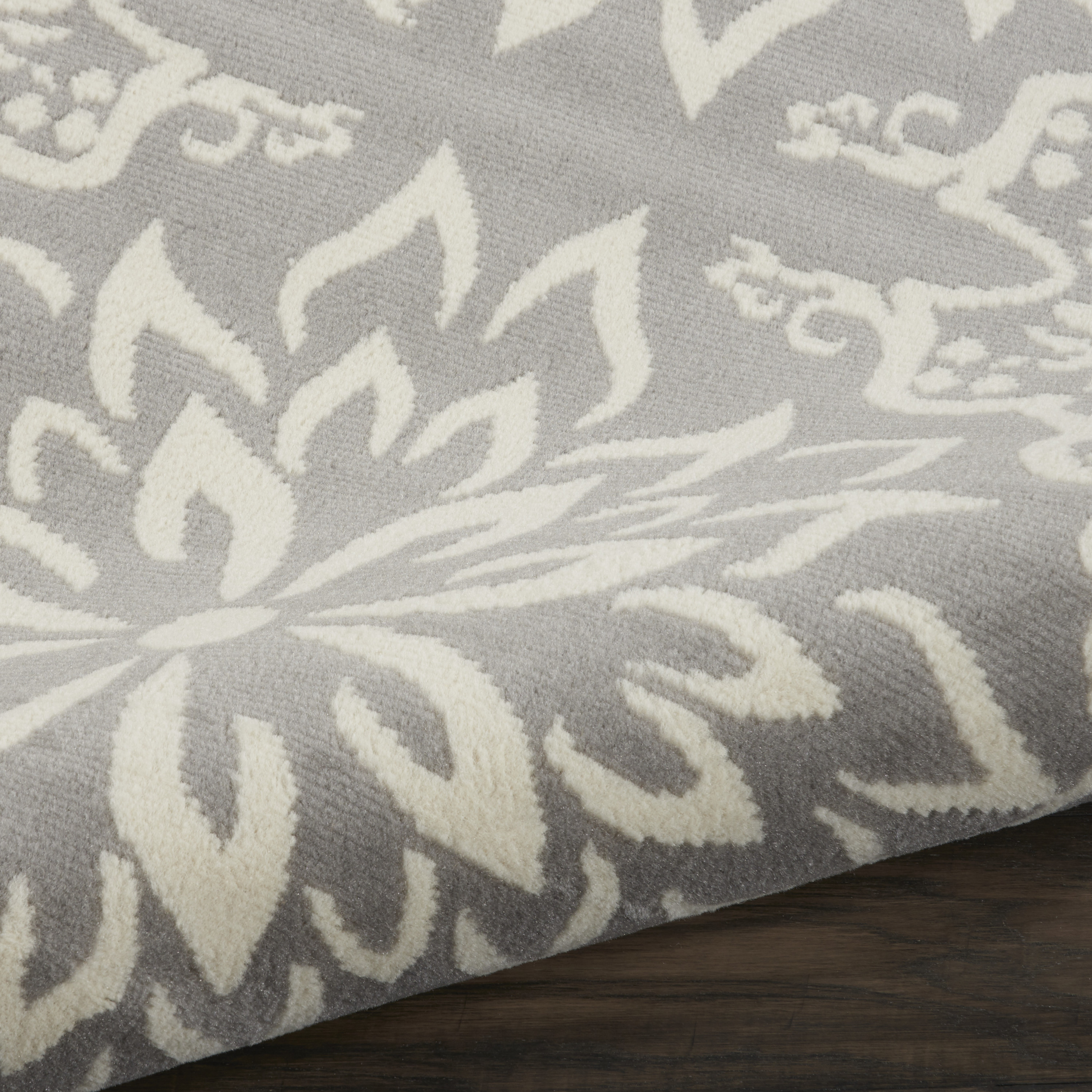 Nourison Jubilant 7' x 10' Ivory Grey Farmhouse Indoor Rug