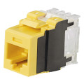 NetKey Cat 6A Jack Module, Yellow