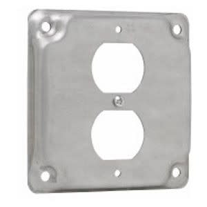 Crouse Hinds (Eaton) TP516 4 In. Square Surface Cover, Steel, Raised 1/ ...