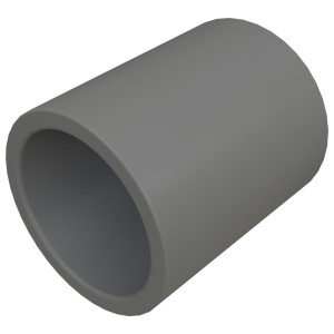 PVC Coupling, PVC, 3-1/2 in.