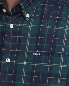 Wetheram Tailored Long-Sleeved Shirt Green Loch