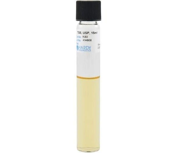 Hardy Diagnostics MEDIA, PREPARED CULTURE TSB USP 15ML HDX 20X125MM (20/PK)