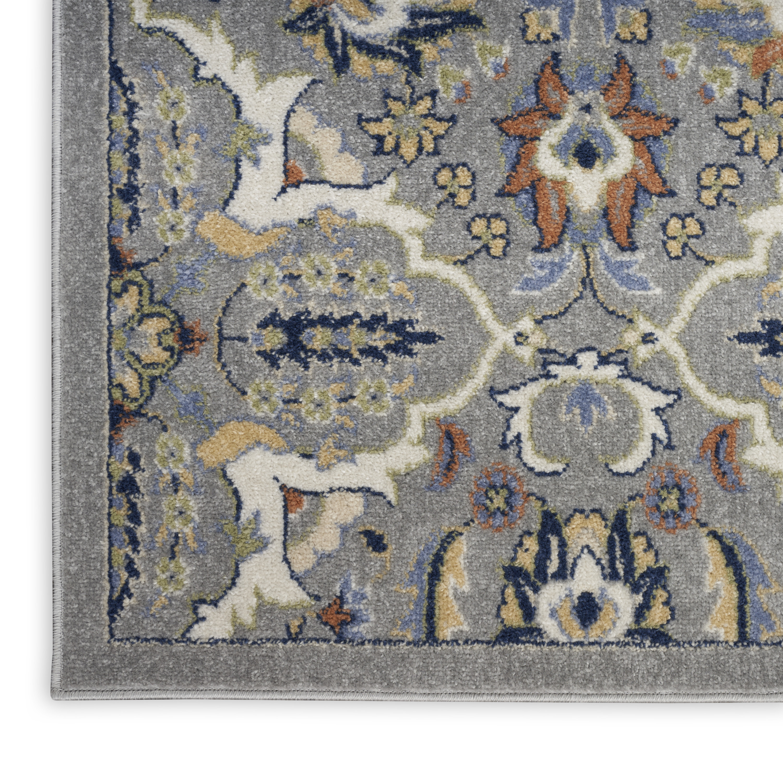 Nourison Allur 9' x 12' Grey Bohemian Indoor Rug