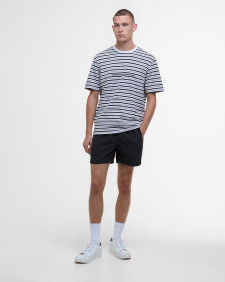 Micro Stripe Logo T-Shirt Classic White