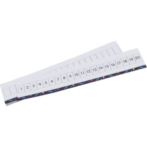 Write-On/Wipe-Off 1-20 Number Path, Set of 10