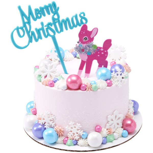 Merry Christmas Deer Vertical Layon