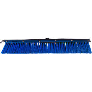 Carlisle, Sweep Complete, 24in, Floor Sweep with Squeegee, Plastic Bristles, Blue