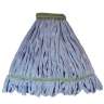 Golden Star, Relentless, Microfiber Looped-End Wet Mop Head with 1.25" Headband, Medium, Blue