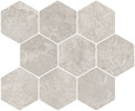 IN.CONTRO Contro Grey 11×13 Hexagon Mosaic Natural Rectified