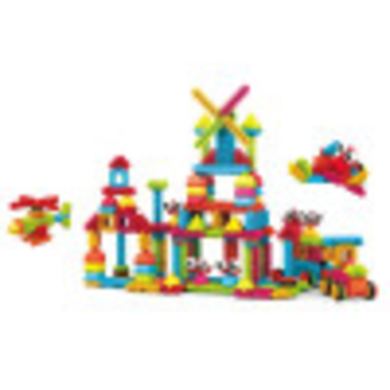 Hedgehog Lock Tiles Building Blocks, 240-Piece