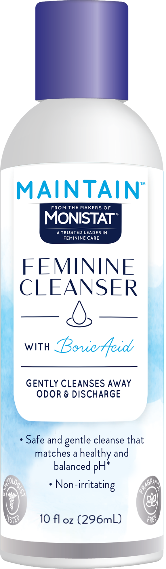 Monistat Maintain Feminine Cleanser with Boric Acid, 10 fl oz
