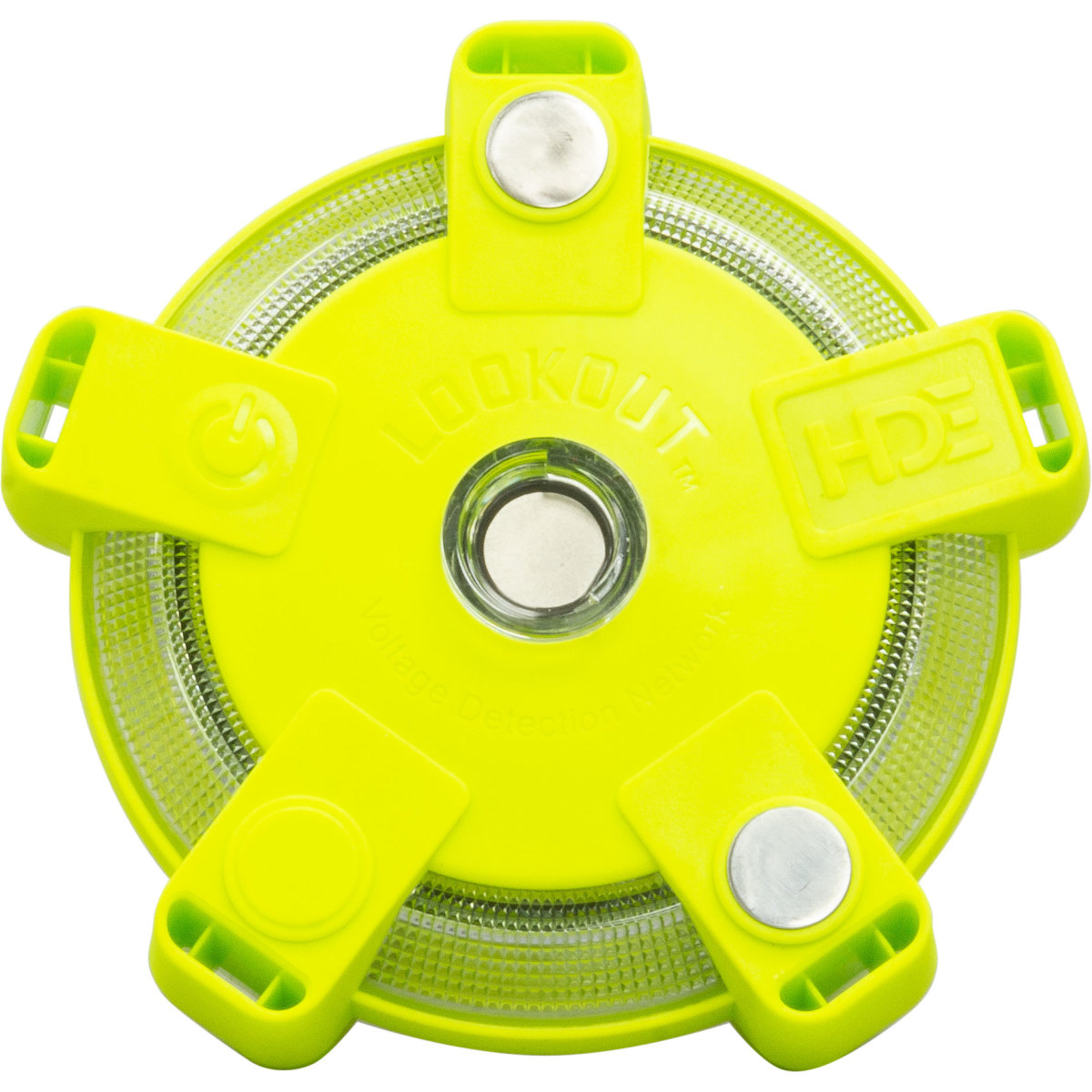 Lookout voltage detector. Warns of high voltage electric fields using WAVi technology - Work Area Voltage Indication.  Visual and audible warning indicates the location of energized fields in a red-yellow-green sequence.  Detectors communicate with each other within a mesh network.  Remotely control detectors through the Lookout mobile app.  Battery life of up to 500 hours in Monitor mode and up to 8 hours in Alert mode.  Durable water-resistant housing