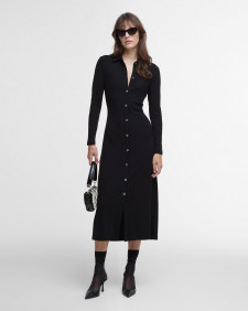 Della Knitted Midi Dress Classic Black