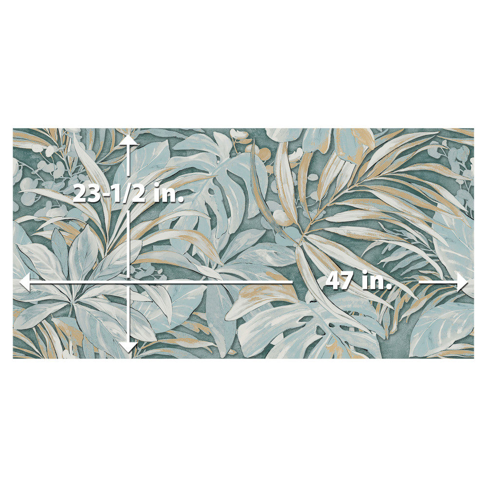 Parete Tropici Blue 23-1/2 in. x 47 in. Porcelain Floor and Wall Tile