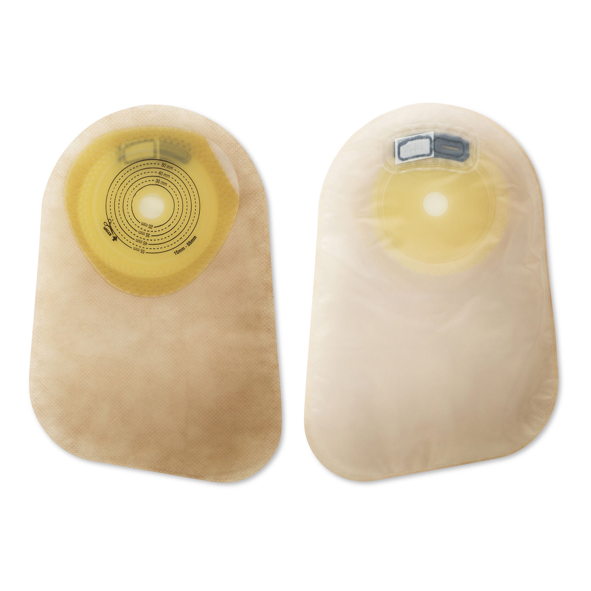 Premier™ 1-Piece Transparent Colostomy Pouch, Cut to Fit Stomas up to 55 mm