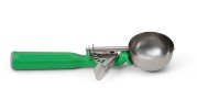 2.66-ounce one-piece thumb disher with green handle