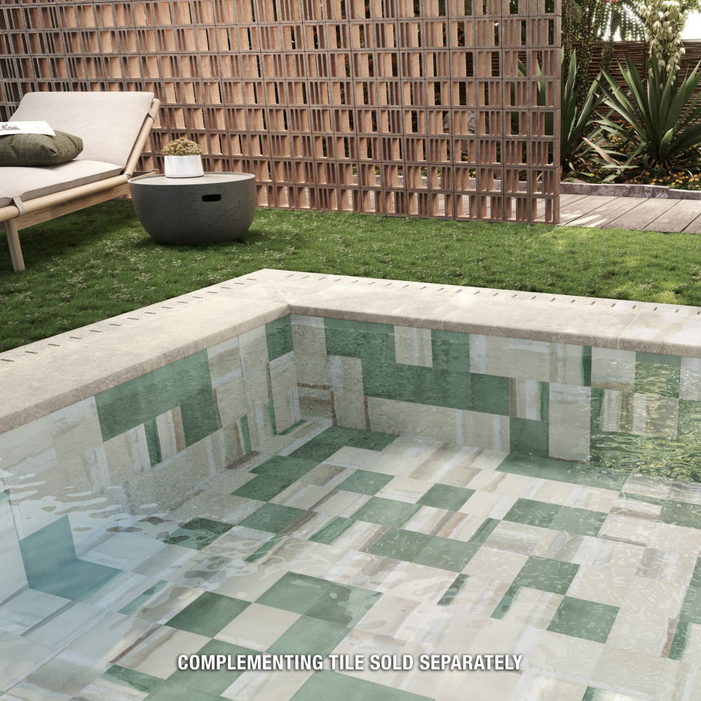 Matter Canvas Bone Green 6 in. x 6 in. Porcelain Floor and Wall Tile