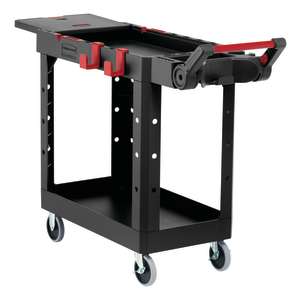 Rubbermaid Commercial, Heavy Duty Adaptable, Small, Utility Cart, Black