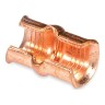 Copper One-Hole Lug, Standard  Barrel, Peep Hole, Max 35kV, Wire Size 2/0 AWG, Black