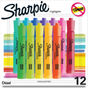 Tank Highlighters, Assorted, Pack of 12
