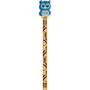 Pencil & Eraser Topper Write-Ons, Hoot Owl, Pack of 36