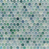 Tozen Erbium 3/4″ Penny Round Mosaic Silk